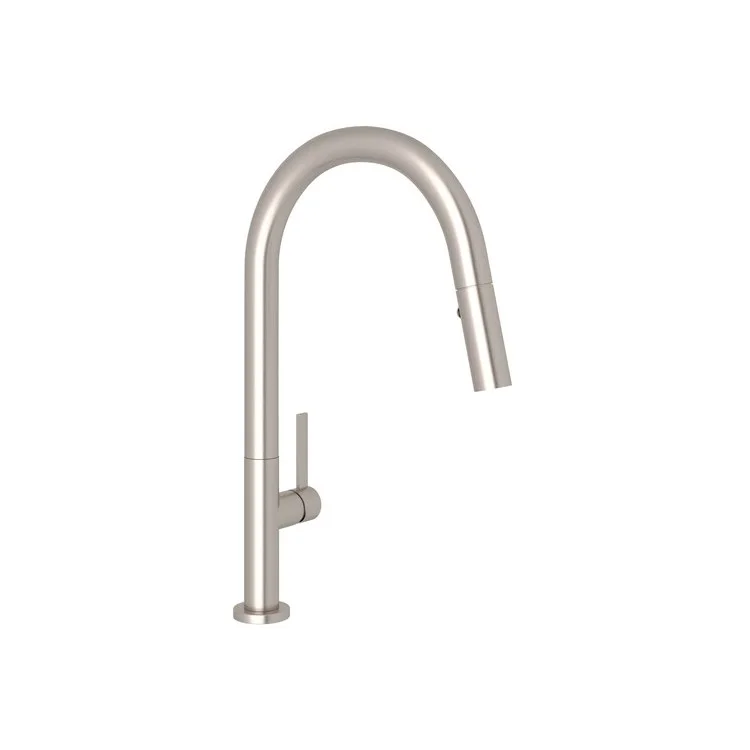 Kitchen Faucet Lux Pull Down 1 Metal Lever Stainless Steel 8-9/32 Inch 1.8 Gallons per Minute