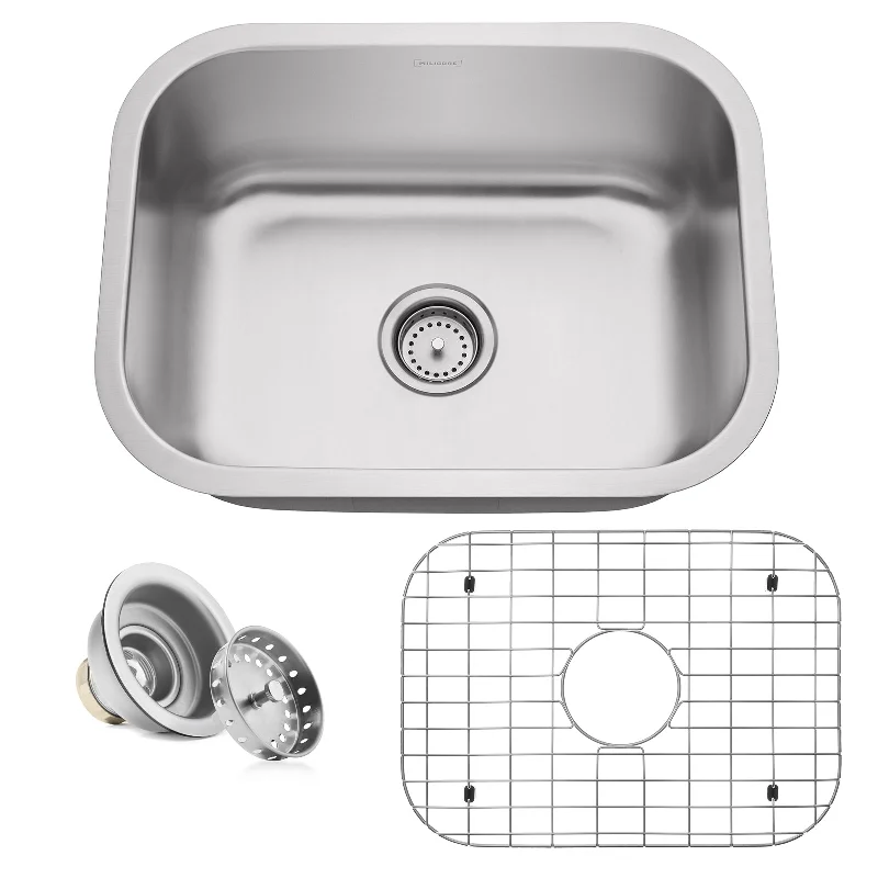 Single Bowl 16-Gauge Stainless Steel Undermount Kitchen Sink- Miligore