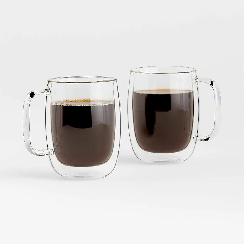 Sorrento - Double-Wall Glass Coffee Mug Set of 4