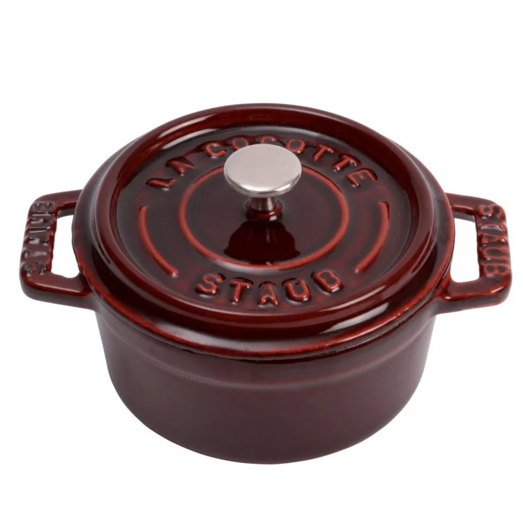 0.25-Quart Mini Round Cocotte - Grenadine