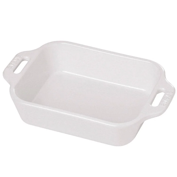 9" x 13" Ceramic Rectangular Baking Dish - White