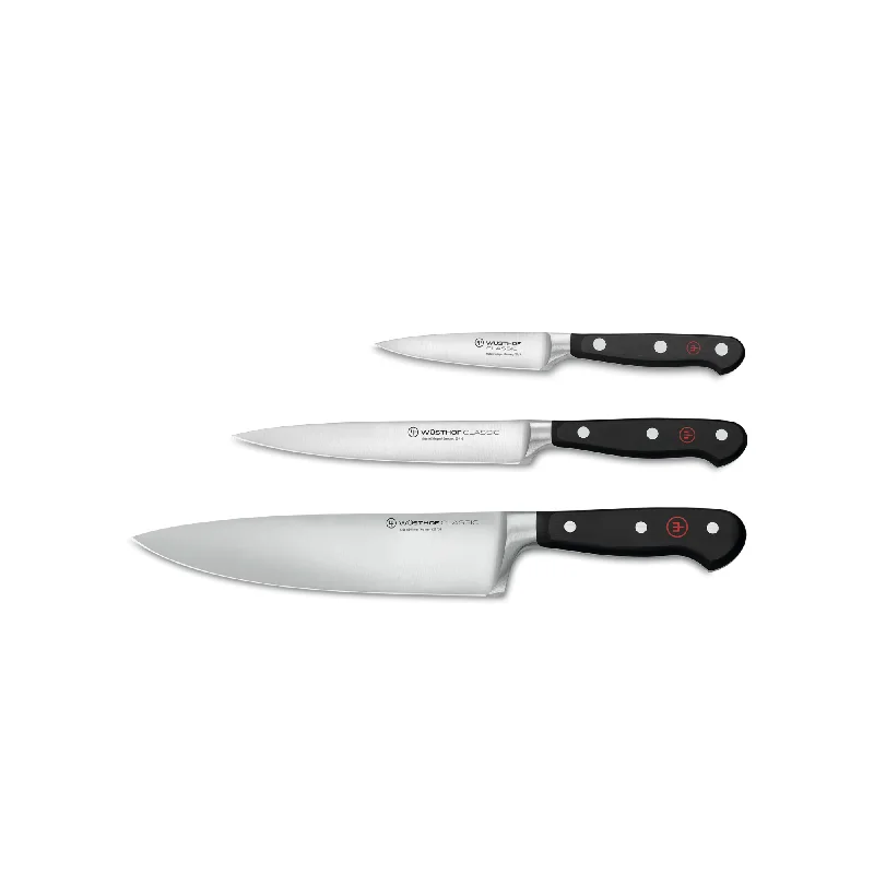 Wüsthof Classic 3-Piece Chef's Knife Set