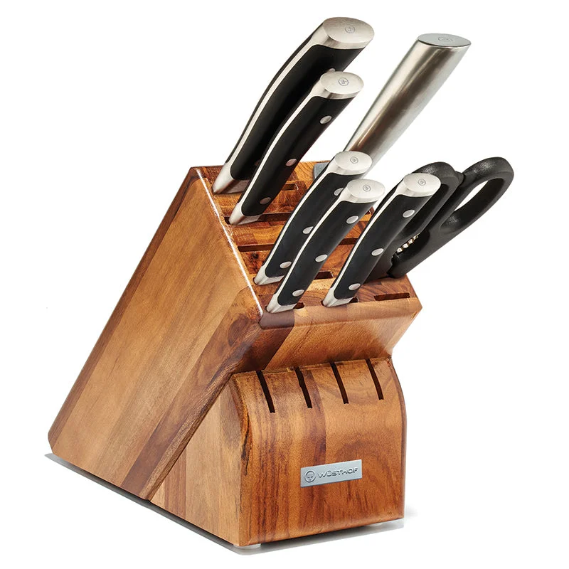 Wusthof Classic IKON 8 Piece Acacia Knife Block Set