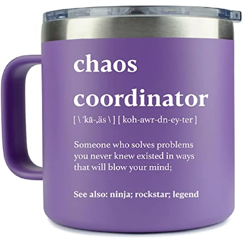 14oz Purple Mug Tumbler for Boss Women