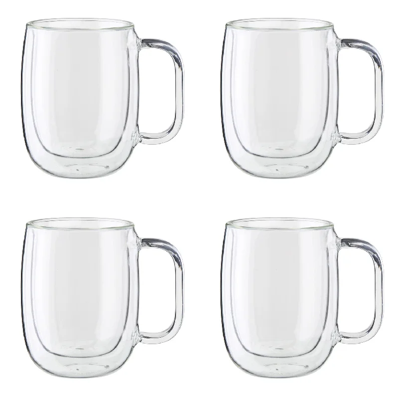 Zwilling J.A. Henckels Sorrento 4pc Double Wall Glass Coffee Mug Set