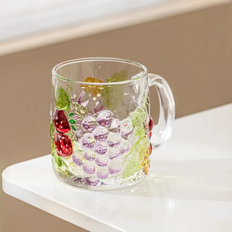 Fruit Garden Glass Mug