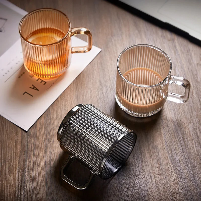 Linear Elegance Glass Mug