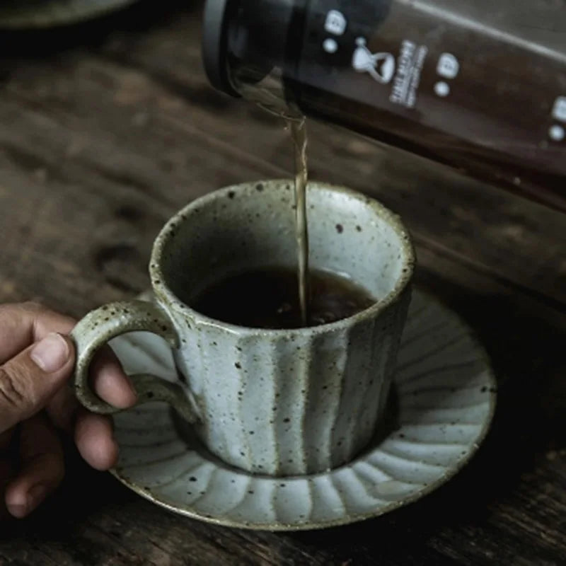 Rustic Ridge Mug & Saucer Set